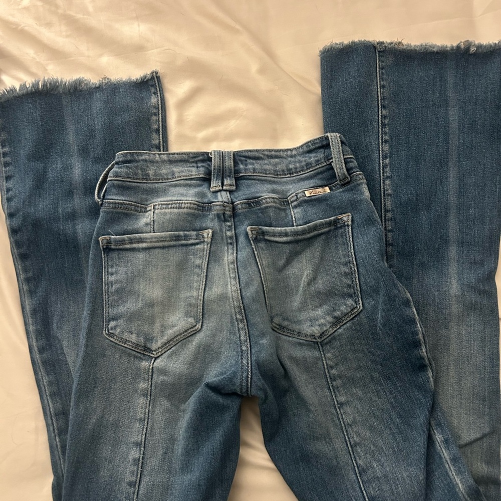 KanCan Distressed Blue Flare Jeans